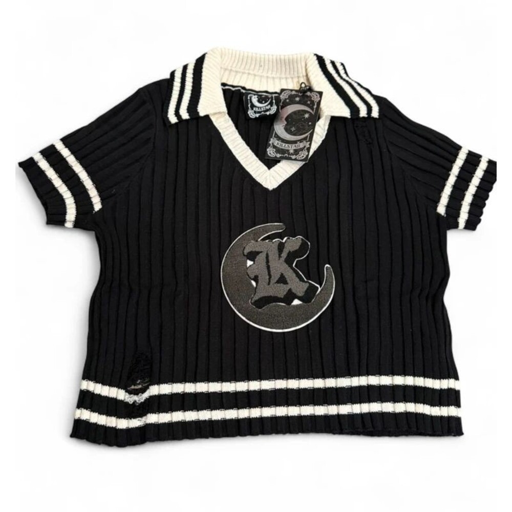 Killstar Gloomsday Knit Crop Top